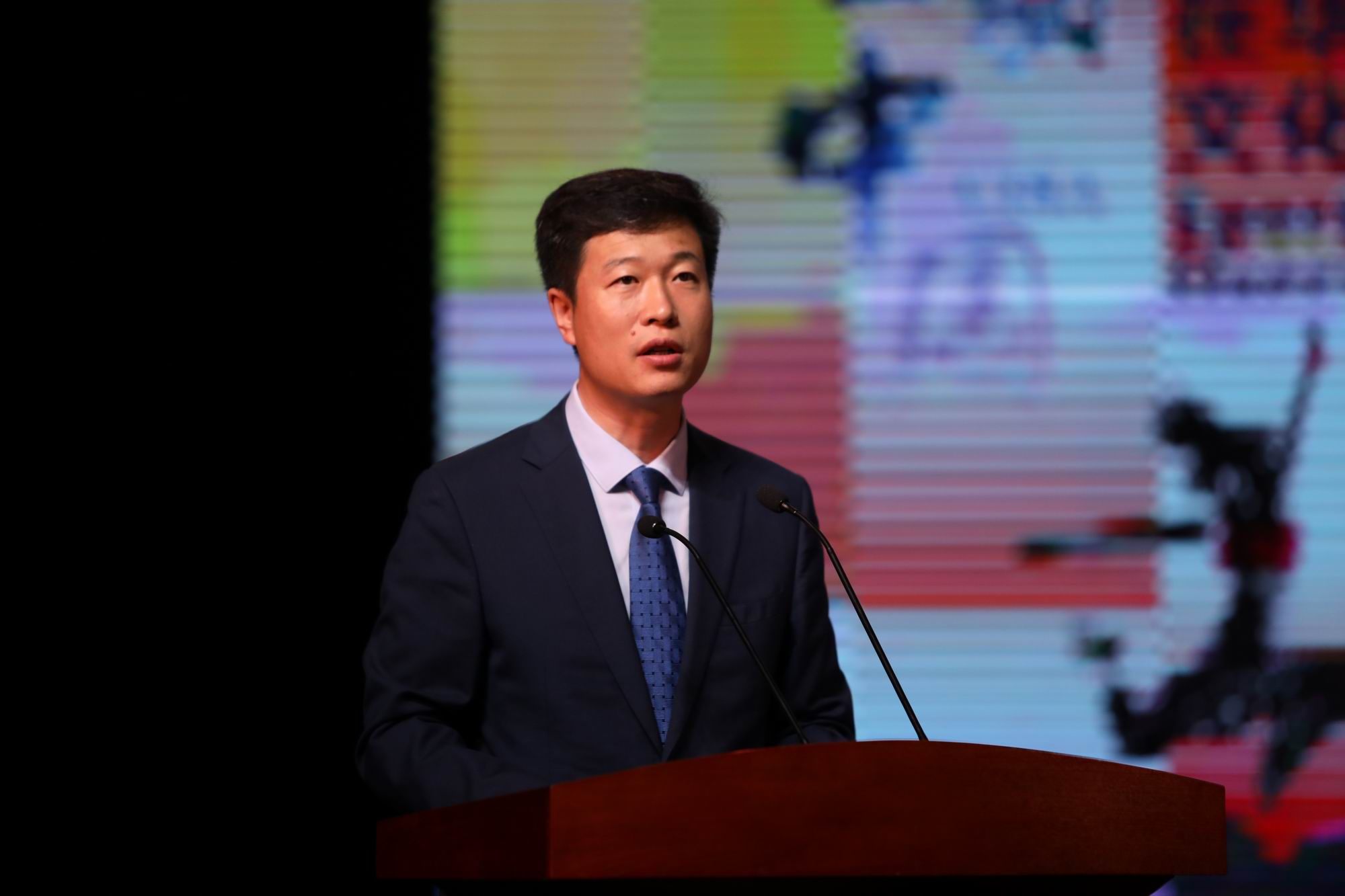 教育部国际司副司长李海致辞(记者 宋逸飞 摄)